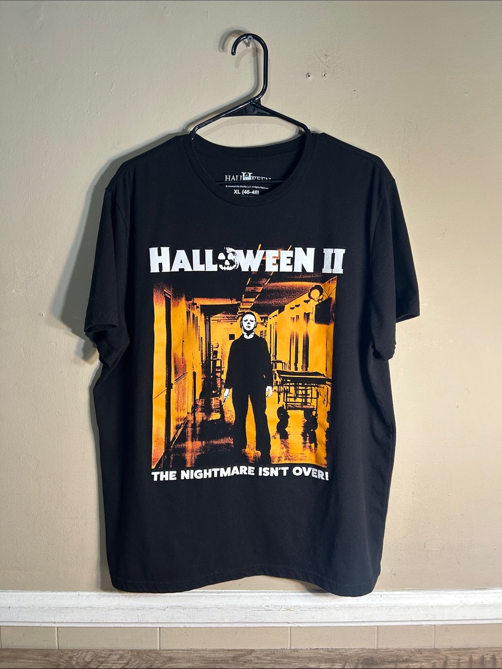 1981 Horror Halloween II, Graphic Tee - Black Size XL 46/48